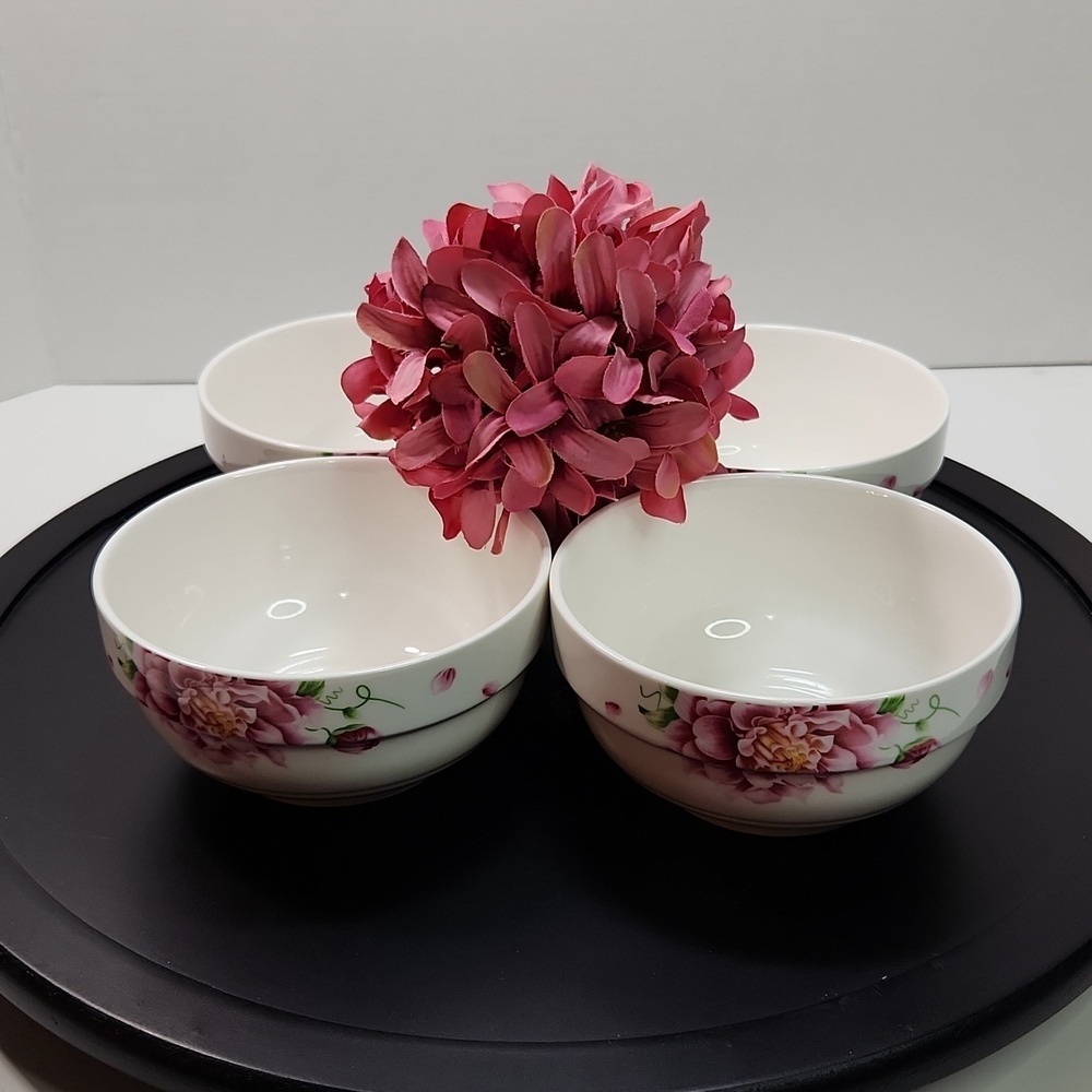 Peony Stacking Side Bowls Nesting Bowls, Set of 4 - Picture 5 of 9